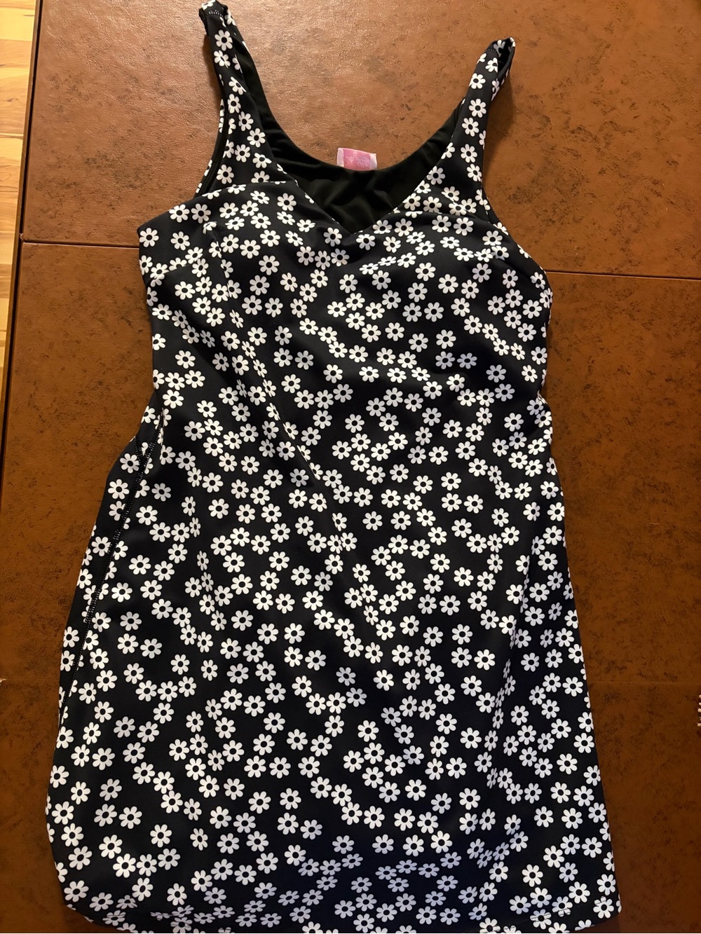 Pink Lily Large Floral Athletic Dress